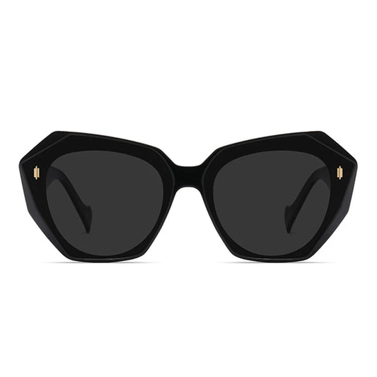 Retro Tinted Polygonal Cat Eye Sunglasses