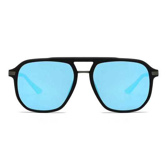 Rectangular polarized oversized mirror driving sunglasses