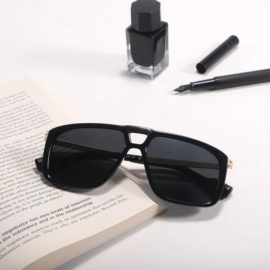 Dollger Vintage Bridge Square Tinted Sunglasses
