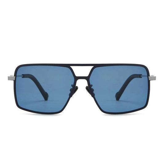 Dollger Titanium Frame Square Aviator Sunglasses