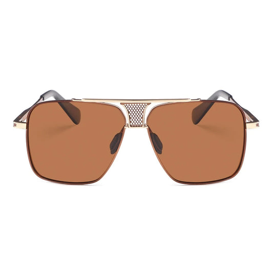 Dollger Square Aviator Metal Sunglasses