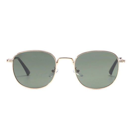 Dollger Rose Gold Retro-Vintage Round Tinted Sunglasses