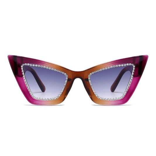 Dollger Retro-Vintage Lightweight Cat-Eye Tinted Sunglasses
