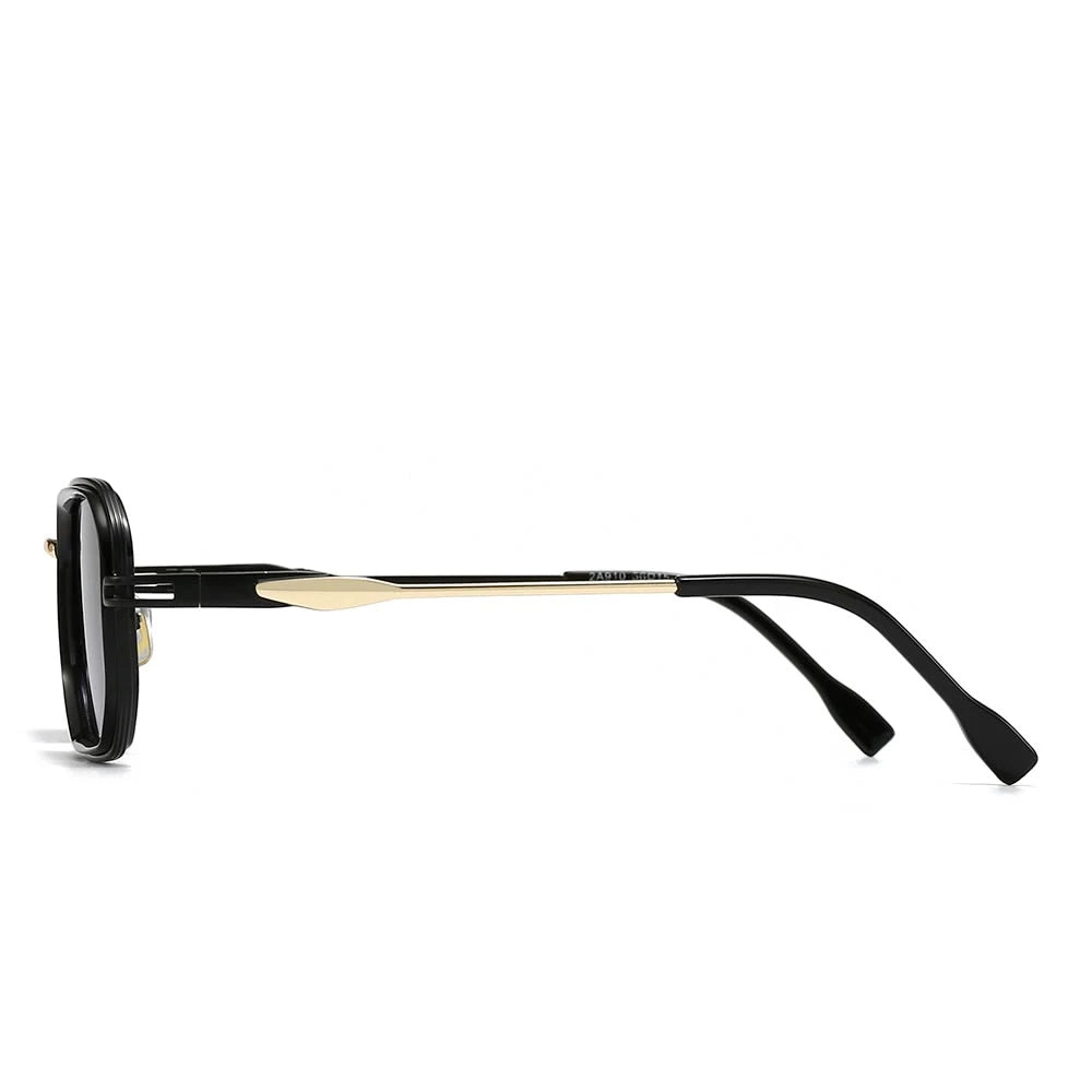 Dollger Retro-Vintage Rectangle Geometric Tinted Sunglasses