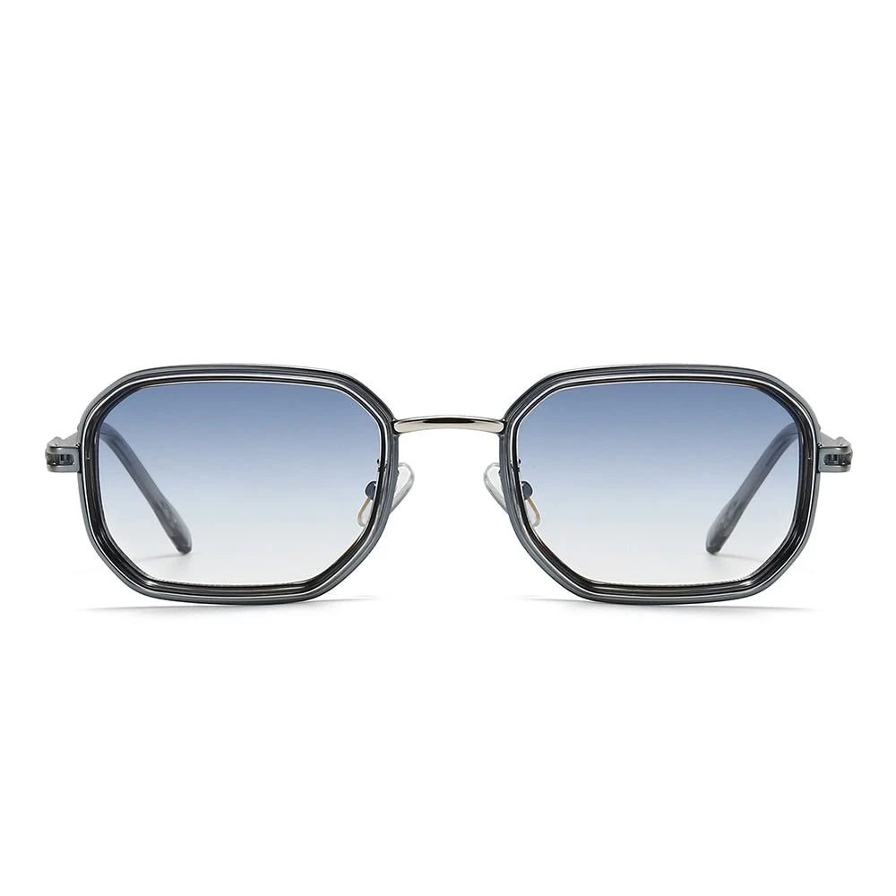 Dollger Retro-Vintage Rectangle Geometric Tinted Sunglasses