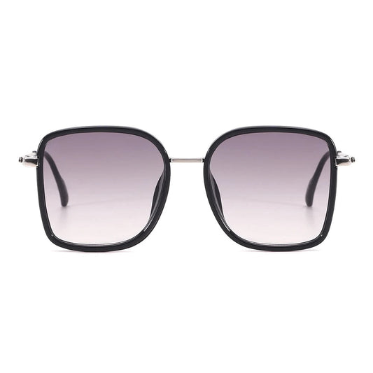 Dollger Wine Color Vintage Metal Geometric Tinted Sunglasses