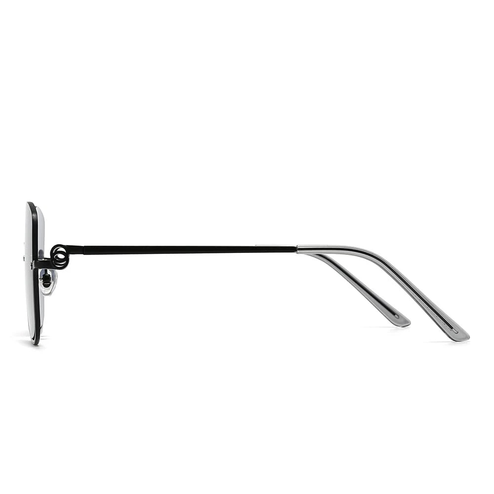 Dollger Square Semi-Rimless Tinted Sunglasses